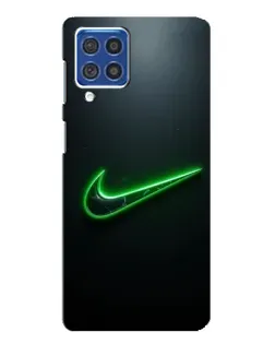 Чохол для Samsung Galaxy F62 з картинкою «Неоновий контур Nike»