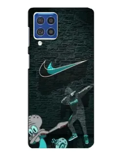 Чехол для Samsung Galaxy F62 с картинкой «Спортивный арт Nike»