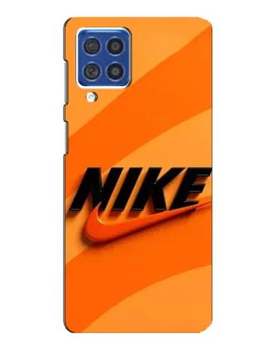Чехол для Samsung Galaxy F62 с картинкой «Оранжевый драйв Nike» Чехол для Samsung Galaxy F62 с картинкой «Оранжевый драйв Nike»