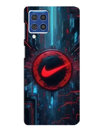 Чехол для Samsung Galaxy F62 с картинкой «Техногенный стиль Nike» Чехол для Samsung Galaxy F62 с картинкой «Техногенный стиль Nike»