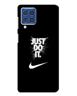 Чохол для Samsung Galaxy F62 з картинкою «Текстовий принт Nike»