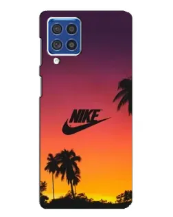 Чохол для Samsung Galaxy F62 з картинкою «Nike на заході сонця»