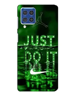 Чохол для Samsung Galaxy F62 з картинкою «Зелений неоновий Nike»