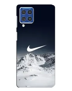 Чохол для Samsung Galaxy F62 з картинкою «Nike — зимові гори»