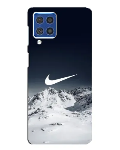 Чехол для Samsung Galaxy F62 с картинкой «Nike — зимние горы» Чехол для Samsung Galaxy F62 с картинкой «Nike — зимние горы»