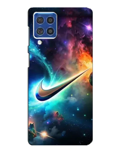 Чехол для Samsung Galaxy F62 с картинкой «Космический Nike Swoosh» Чехол для Samsung Galaxy F62 с картинкой «Космический Nike Swoosh»