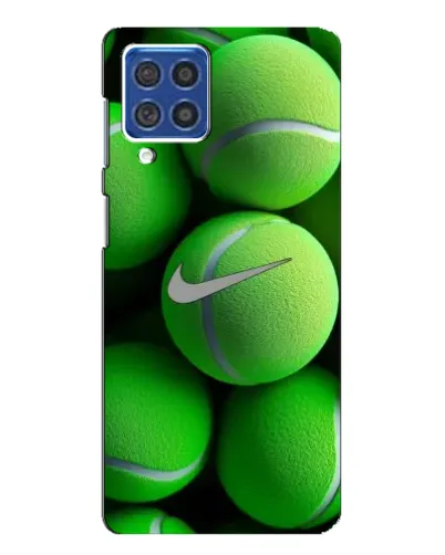 Чехол для Samsung Galaxy F62 с картинкой «Теннисные мячи Найк» Чехол для Samsung Galaxy F62 с картинкой «Теннисные мячи Найк»