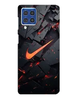 Чохол для Samsung Galaxy F62 з картинкою «Nike — ефект розломів»