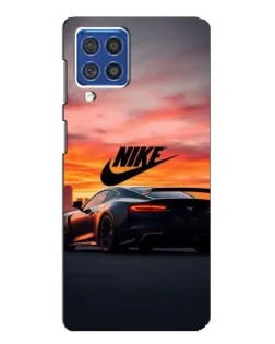 Чохол для Samsung Galaxy F62 з картинкою «Nike та суперкар»