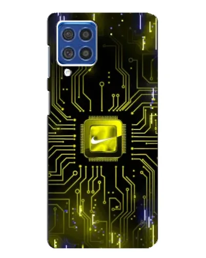 Чехол для Samsung Galaxy F62 с картинкой «Nike — золотая искра» Чехол для Samsung Galaxy F62 с картинкой «Nike — золотая искра»