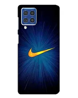 Чохол для Samsung Galaxy F62 з картинкою «Синій пульс Nike»