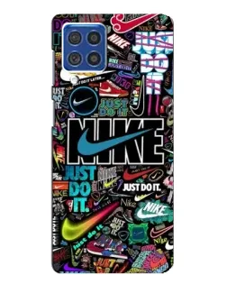 Чохол для Samsung Galaxy F62 з картинкою «Яскравий колаж Nike»