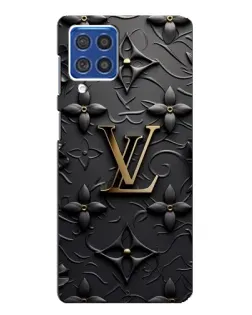 Чехол для Samsung Galaxy F62 с картинкой «Кожаная текстура LV»