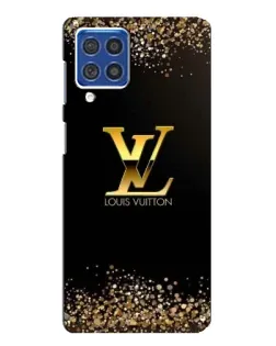 Чехол для Samsung Galaxy F62 с картинкой «LV — золотые искры»