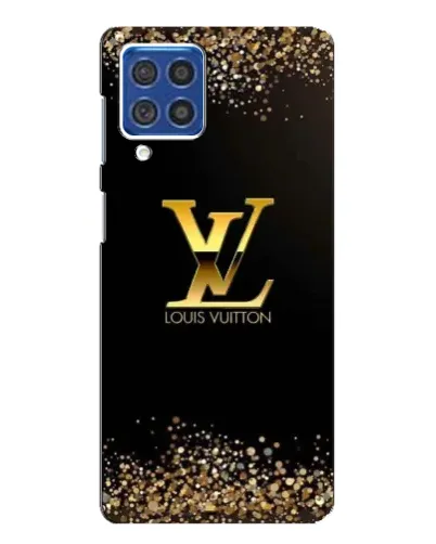 Чехол для Samsung Galaxy F62 с картинкой «LV — золотые искры»