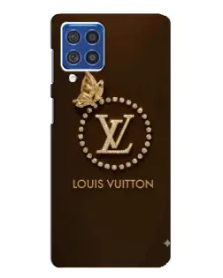 Чехол для Samsung Galaxy F62 с картинкой «LV — золотая печать»