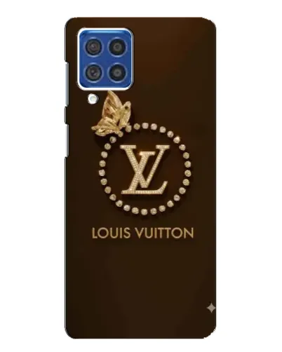 Чехол для Samsung Galaxy F62 с картинкой «LV — золотая печать»
