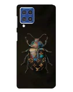 Чехол для Samsung Galaxy F62 с картинкой «LV — мраморный принт»