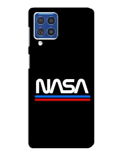 Чехол для Samsung Galaxy F62 с картинкой «NASA — классика Red Blue»