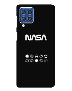 Чехол для Samsung Galaxy F62 с картинкой «NASA — технический принт»