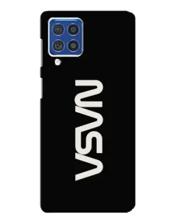 Чехол для Samsung Galaxy F62 с картинкой «NASA — вертикальный логотип»