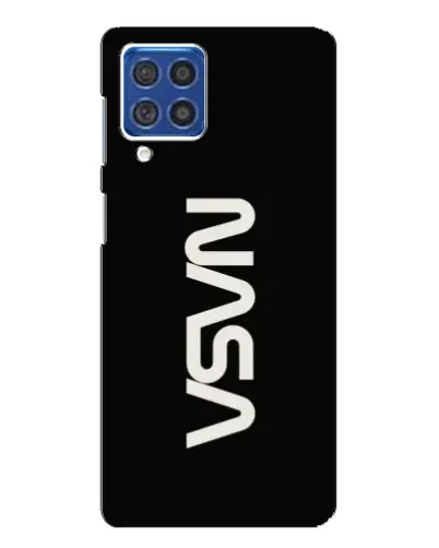 Чехол для Samsung Galaxy F62 с картинкой «NASA — вертикальный логотип»