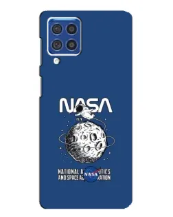Чехол для Samsung Galaxy F62 с картинкой «NASA — лунная миссия»
