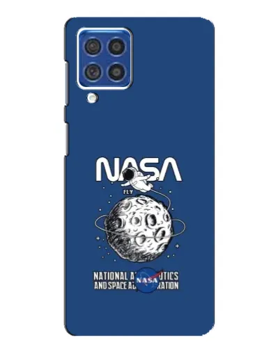 Чехол для Samsung Galaxy F62 с картинкой «NASA — лунная миссия»