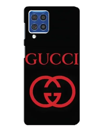 Чехол для Samsung Galaxy F62 с картинкой «Gucci — красный логотип»