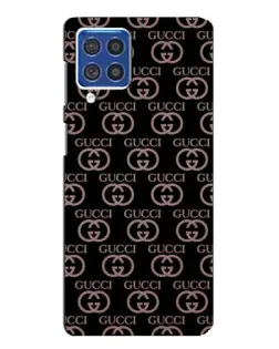 Чехол для Samsung Galaxy F62 с картинкой «Классическая монограмма Gucci»