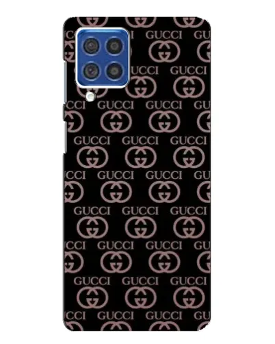Чехол для Samsung Galaxy F62 с картинкой «Классическая монограмма Gucci»