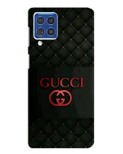 Чехол для Samsung Galaxy F62 с картинкой «Gucci — стеганый черный»