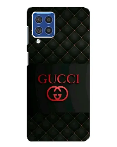 Чехол для Samsung Galaxy F62 с картинкой «Gucci — стеганый черный»