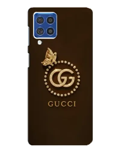 Чехол для Samsung Galaxy F62 с картинкой «Gucci — золотая бабочка»