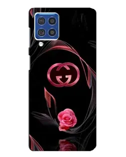 Чехол для Samsung Galaxy F62 с картинкой «Gucci — неоновая роза»