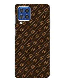 Чехол для Samsung Galaxy F62 с картинкой «Gucci — золотые диагонали»