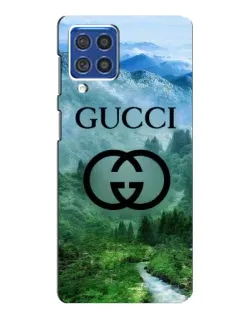 Чехол для Samsung Galaxy F62 с картинкой «Gucci — горный пейзаж»