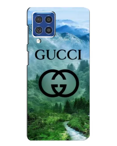 Чехол для Samsung Galaxy F62 с картинкой «Gucci — горный пейзаж»