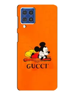 Чохол для Samsung Galaxy F62 з картинкою «Міккі Маус Gucci — помаранч»