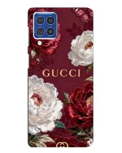 Чохол для Samsung Galaxy F62 з картинкою «Gucci — бордові троянди»