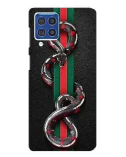 Чохол для Samsung Galaxy F62 з картинкою «Gucci — змія на смузі»
