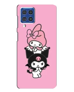 Чехол для Samsung Galaxy F62 с картинкой «My Melody и Kuromi» Чехол для Samsung Galaxy F62 с картинкой «My Melody и Kuromi»
