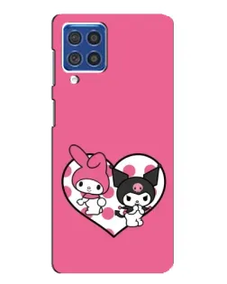 Чехол для Samsung Galaxy F62 с картинкой «Kuromi и My Melody» Чехол для Samsung Galaxy F62 с картинкой «Kuromi и My Melody»