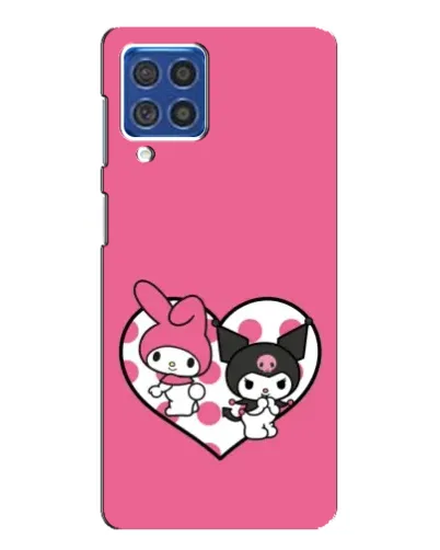 Чехол для Samsung Galaxy F62 с картинкой «Kuromi и My Melody» Чехол для Samsung Galaxy F62 с картинкой «Kuromi и My Melody»