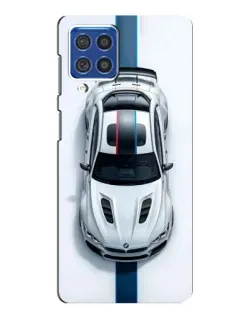 Чехол для Samsung Galaxy F62 с картинкой «Вид сверху — BMW M» Чехол для Samsung Galaxy F62 с картинкой «Вид сверху — BMW M»