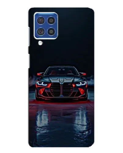 Чехол для Samsung Galaxy F62 с картинкой «BMW на мокрой дороге»