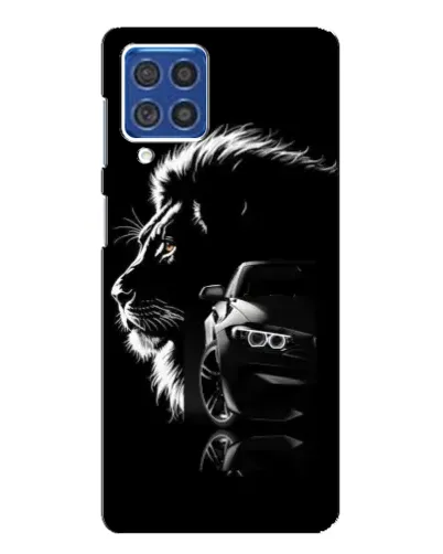 Чехол для Samsung Galaxy F62 с картинкой «BMW и лев»