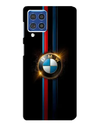 Чехол для Samsung Galaxy F62 с картинкой «BMW M-Power неон»