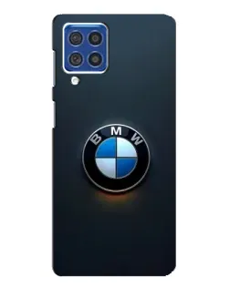 Чехол для Samsung Galaxy F62 с картинкой «Логотип BMW — минимализм»