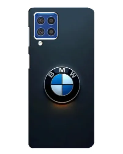 Чехол для Samsung Galaxy F62 с картинкой «Логотип BMW — минимализм»